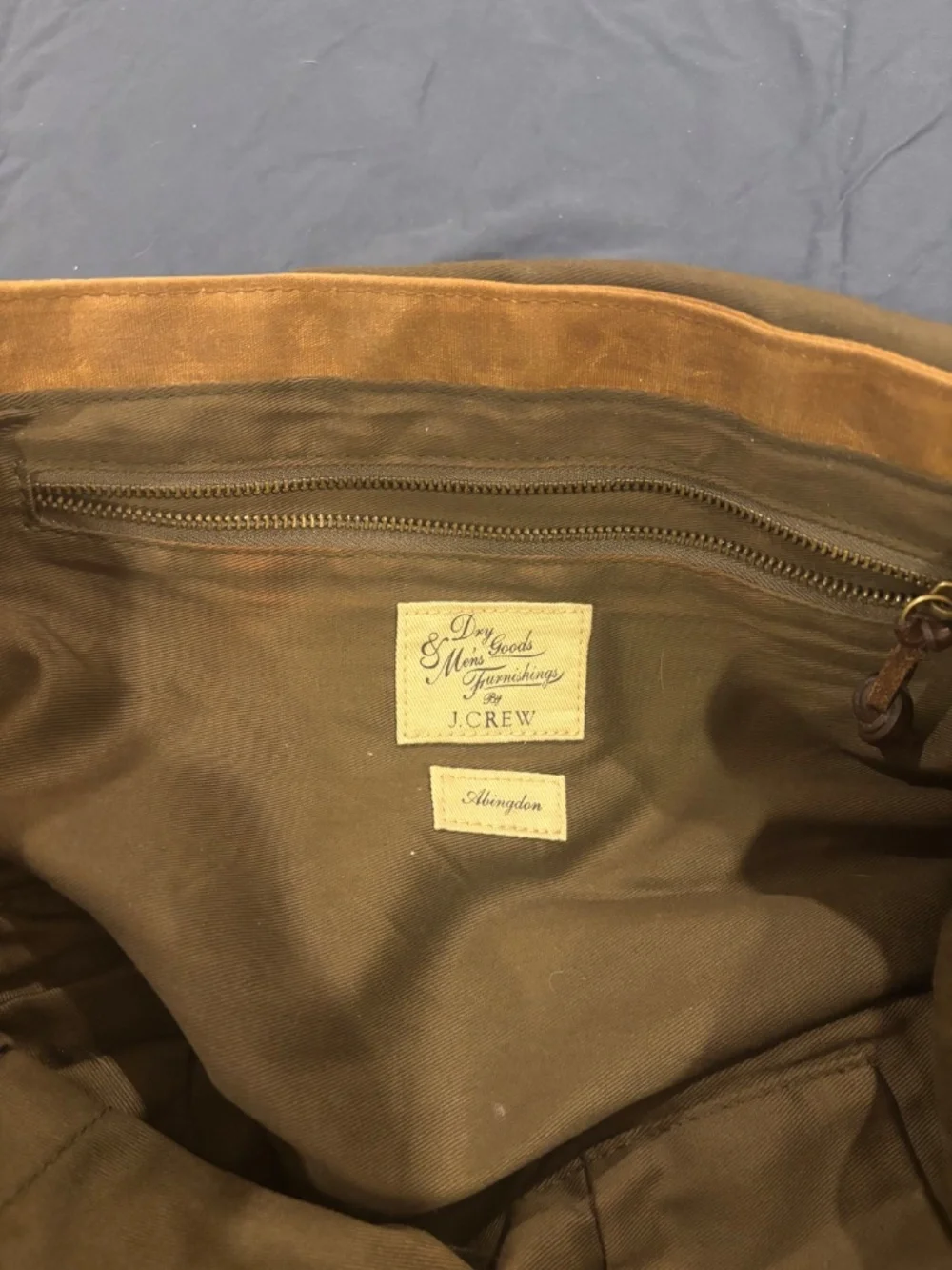 J. Crew J Crew Abingdon Messenger Bag Field Bag. British Tan Khaki color way.